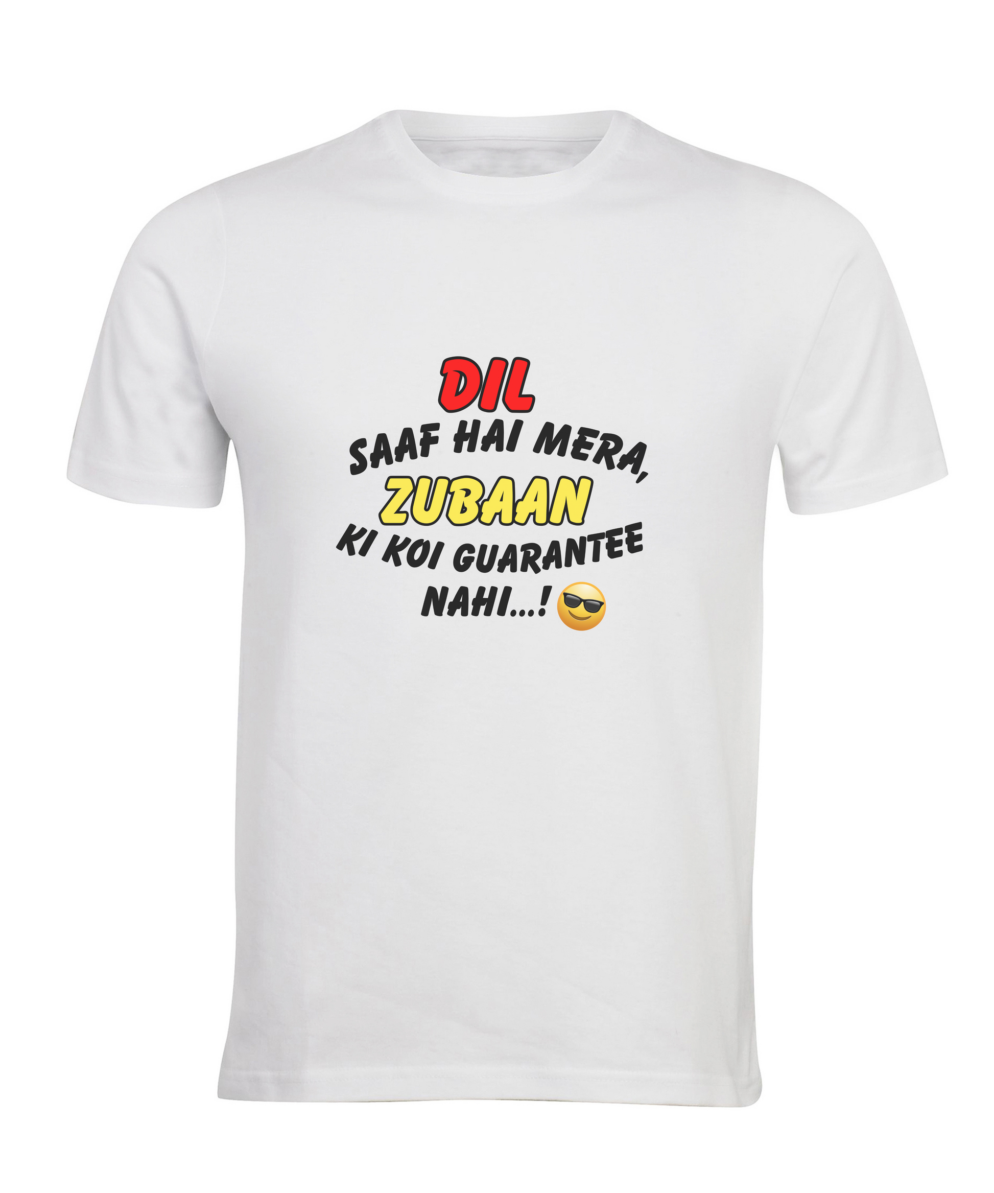 "Dil Saaf Hai Mera" Quote T-Shirt – Unisex Regular Fit