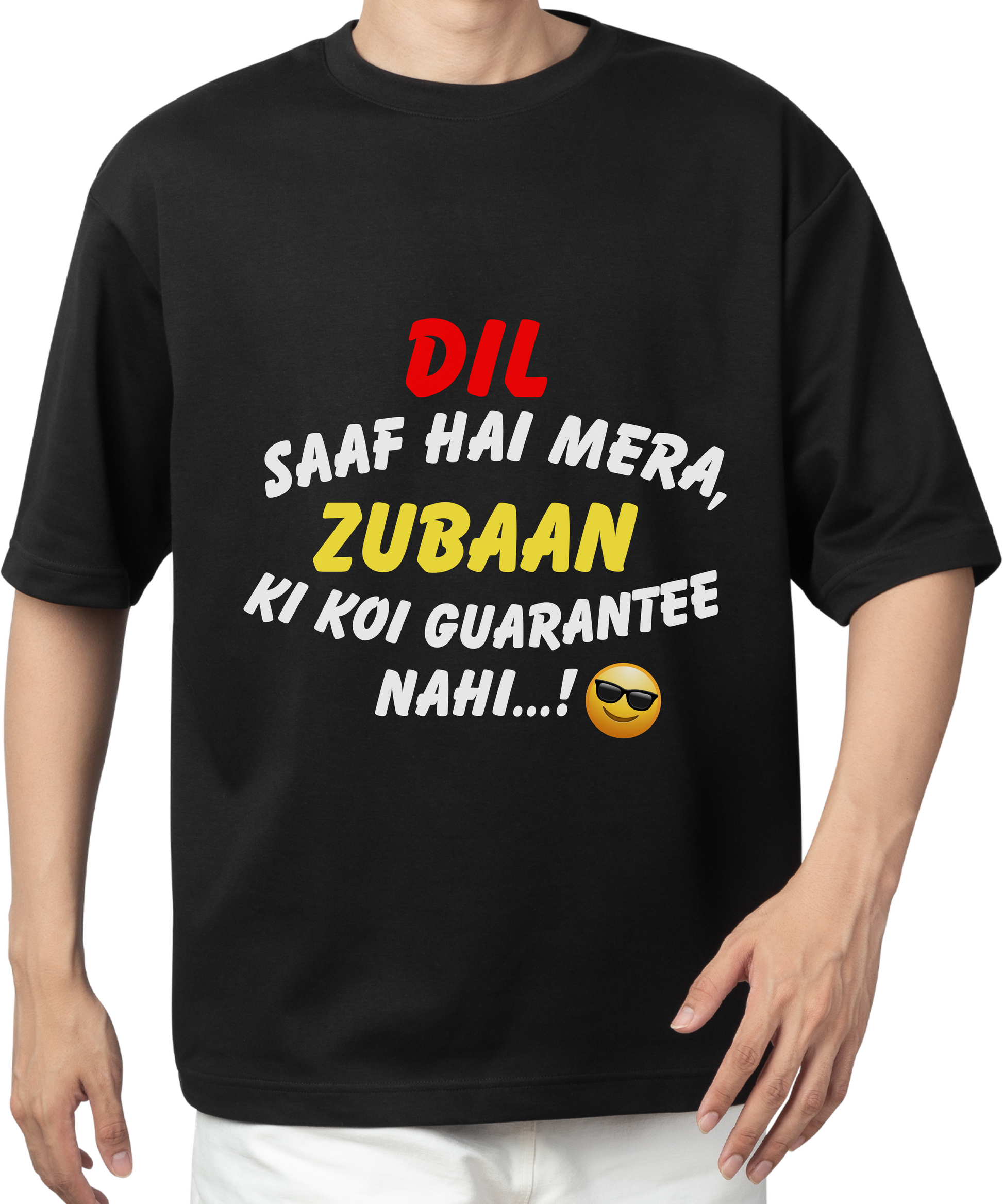 "Dil Saaf Hai Mera" Quote T-Shirt – Unisex Regular Fit