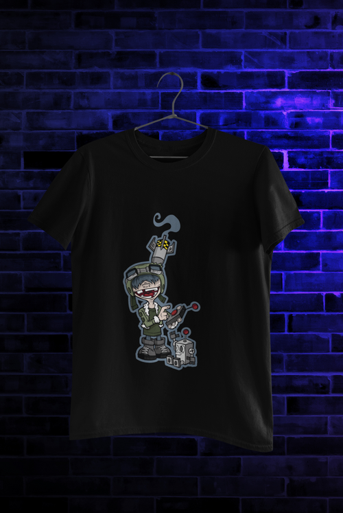 Gamer Commander Graphic Tee black
