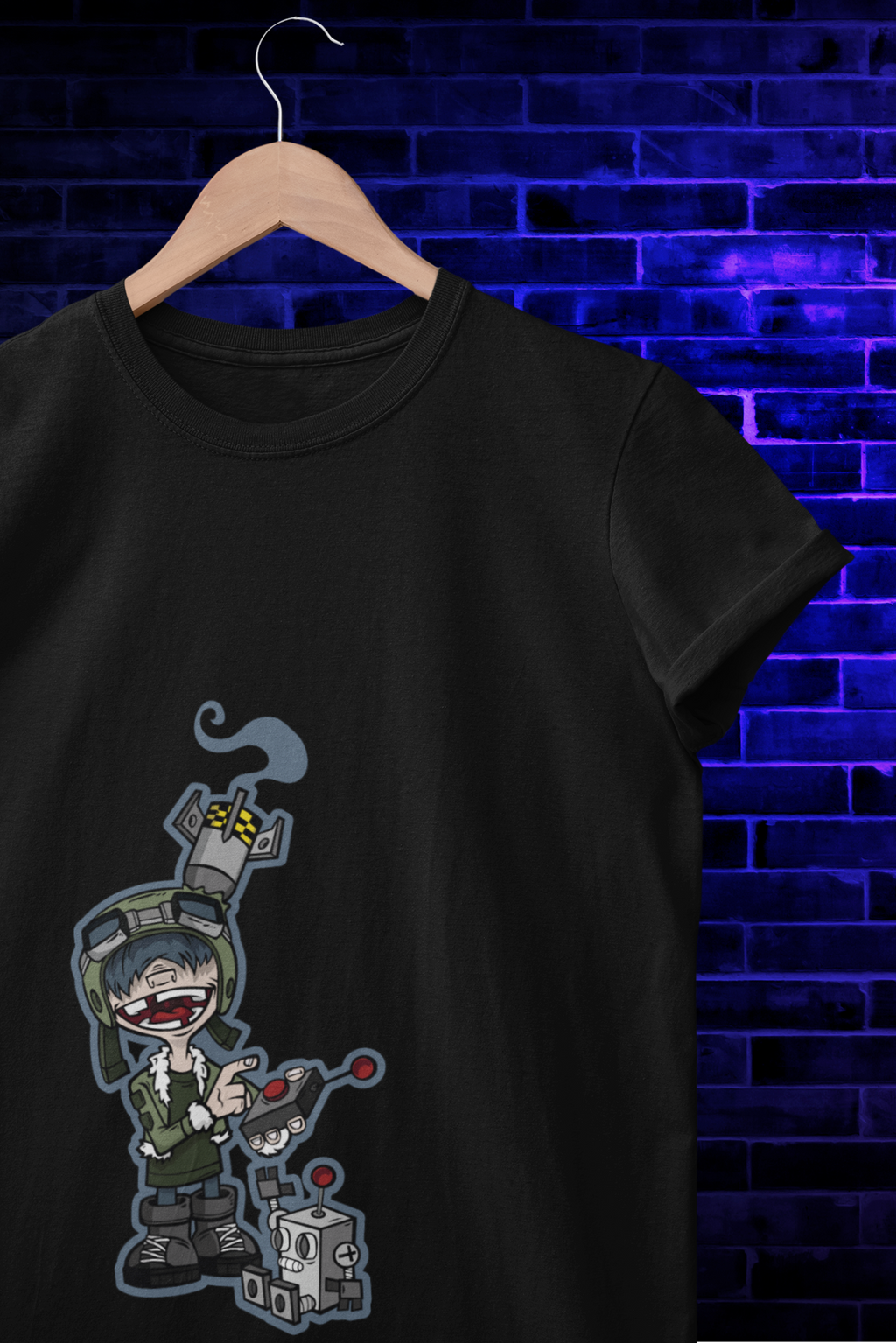 Gamer Commander Graphic Tee black