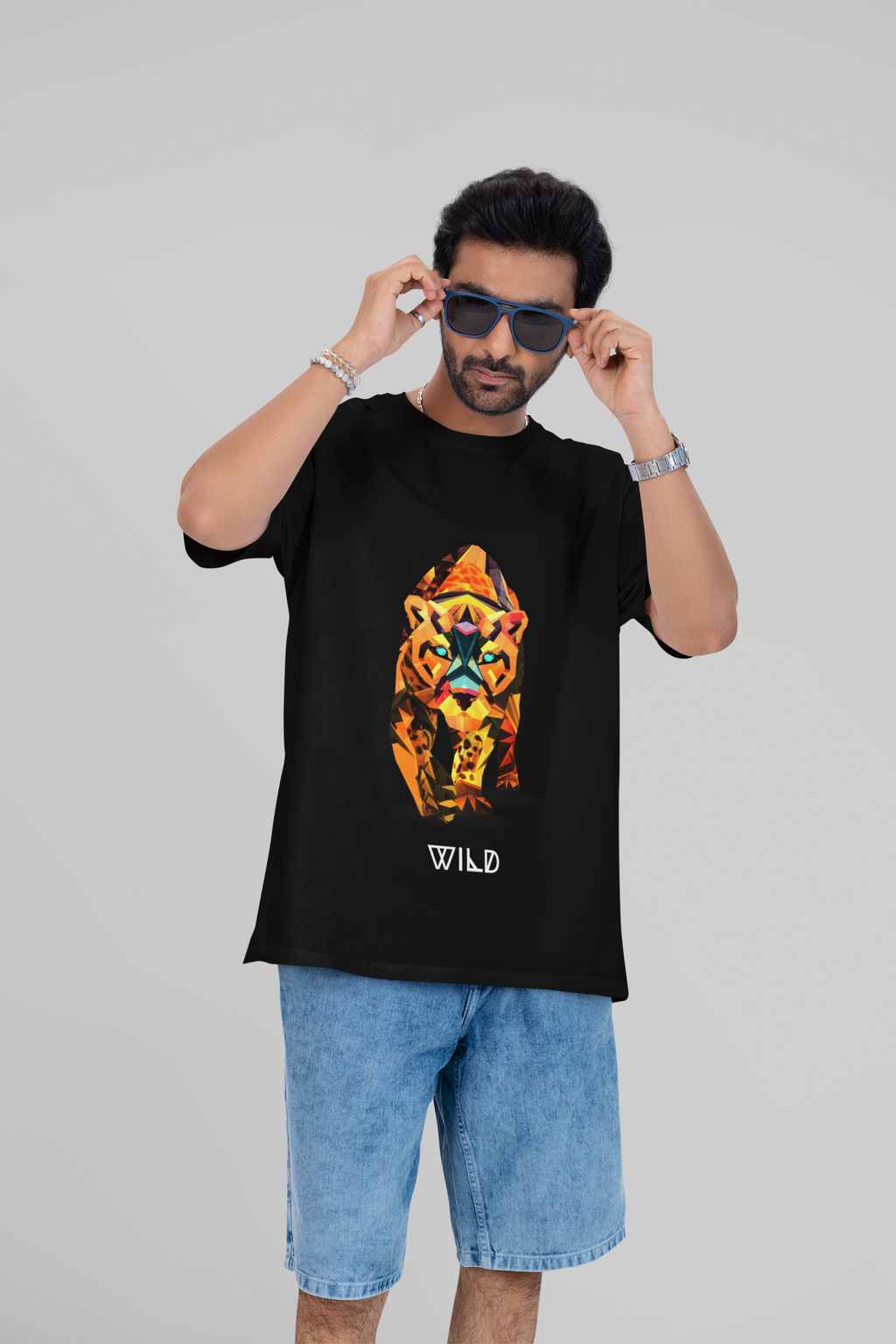 wild oversized t-shirt black S M L XL XXL XS