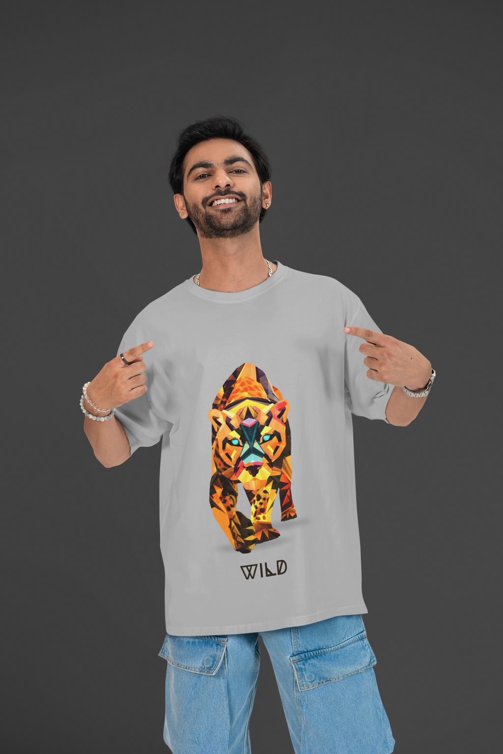 wild unisex t-shirt grey size S M L XL XXL XS