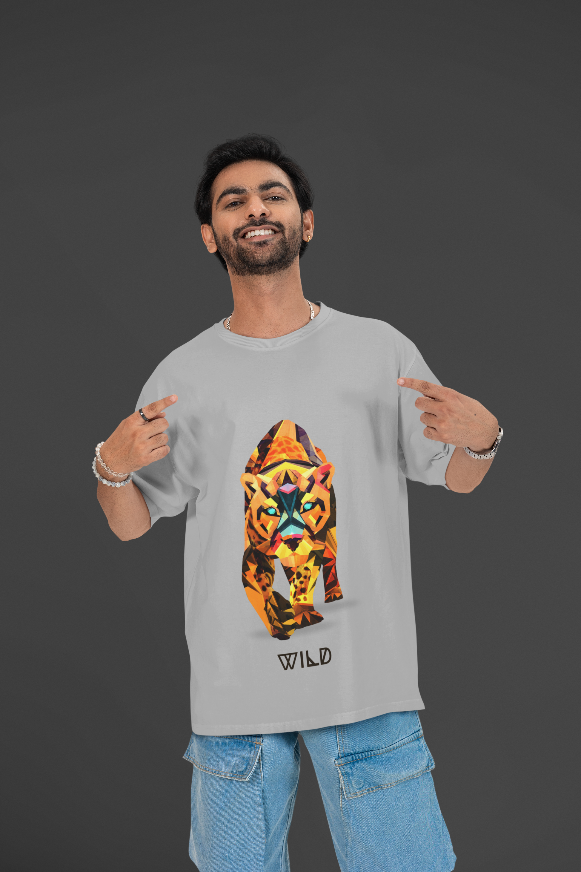 wild unisex t-shirt grey size S M L XL XXL XS
