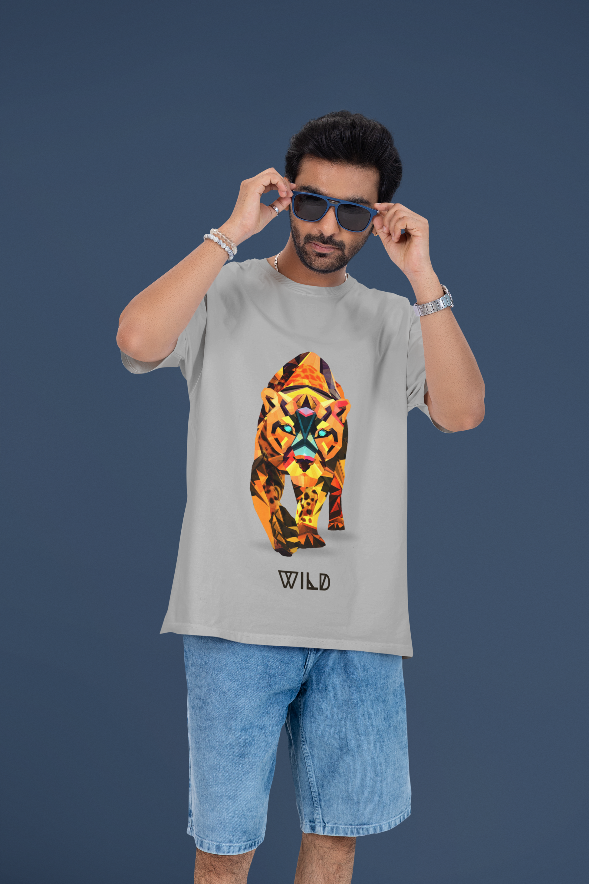 wild unisex t-shirt grey size S M L XL XXL XS