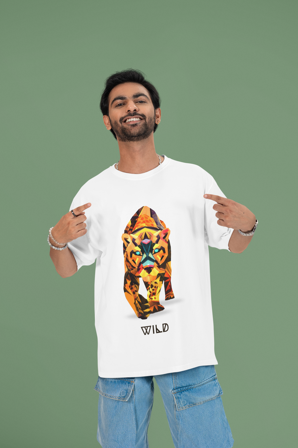 wild unisex t-shirt white size S M L XL XXL XS
