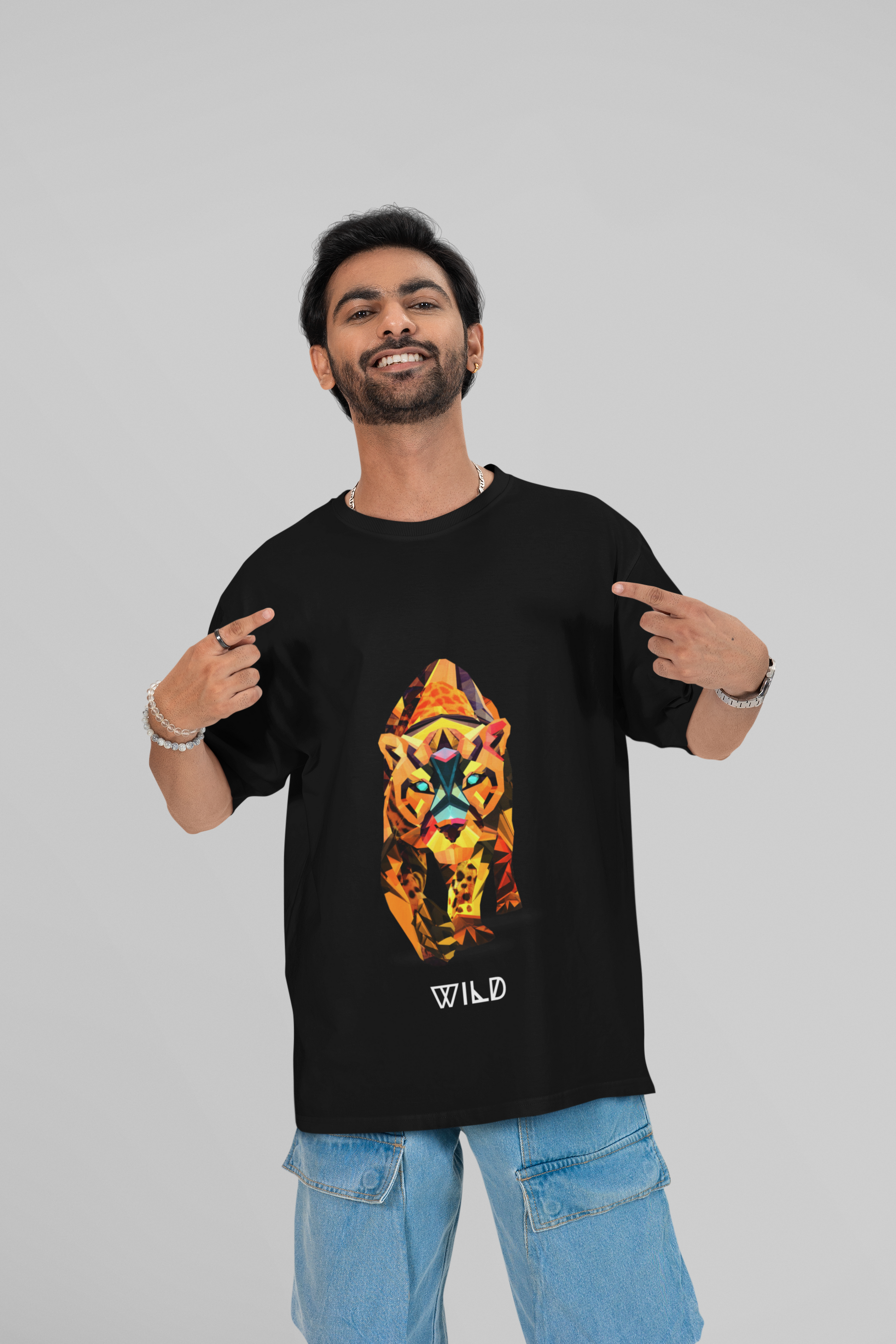 wild oversized t-shirt black
